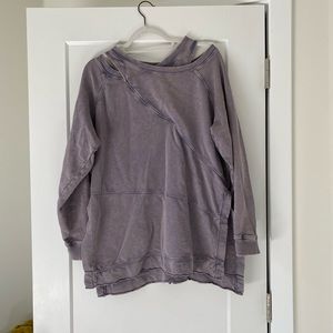 pilcro crossover sweatshirt
